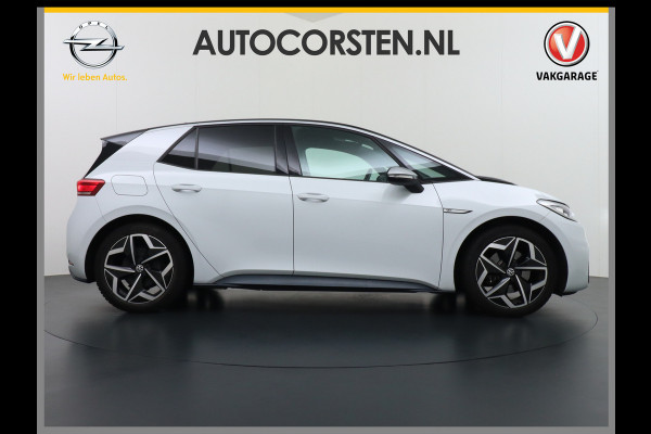Volkswagen ID.3 58kWh 204PK First Navi Adapt.Cruise Control Pdc Apple Carplay Android Navi Ecc Led Stoel-Stuurverwarming DAB Keyless Advanced Lmv Bluetooth Regensensor Rijstrooksensor Verkeersbord detectie Mirrorlink Grootste accu Garantie op accu t/m 02-12-2028