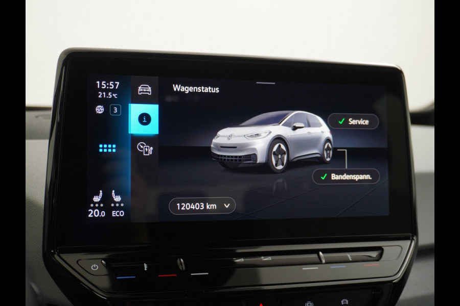 Volkswagen ID.3 58kWh 204PK First Navi Adapt.Cruise Control Pdc Apple Carplay Android Navi Ecc Led Stoel-Stuurverwarming DAB Keyless Advanced Lmv Bluetooth Regensensor Rijstrooksensor Verkeersbord detectie Mirrorlink Grootste accu Garantie op accu t/m 02-12-2028