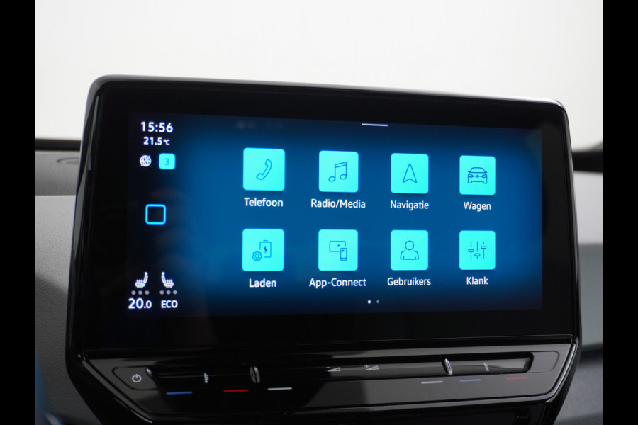 Volkswagen ID.3 58kWh 204PK First Navi Adapt.Cruise Control Pdc Apple Carplay Android Navi Ecc Led Stoel-Stuurverwarming DAB Keyless Advanced Lmv Bluetooth Regensensor Rijstrooksensor Verkeersbord detectie Mirrorlink Grootste accu Garantie op accu t/m 02-12-2028