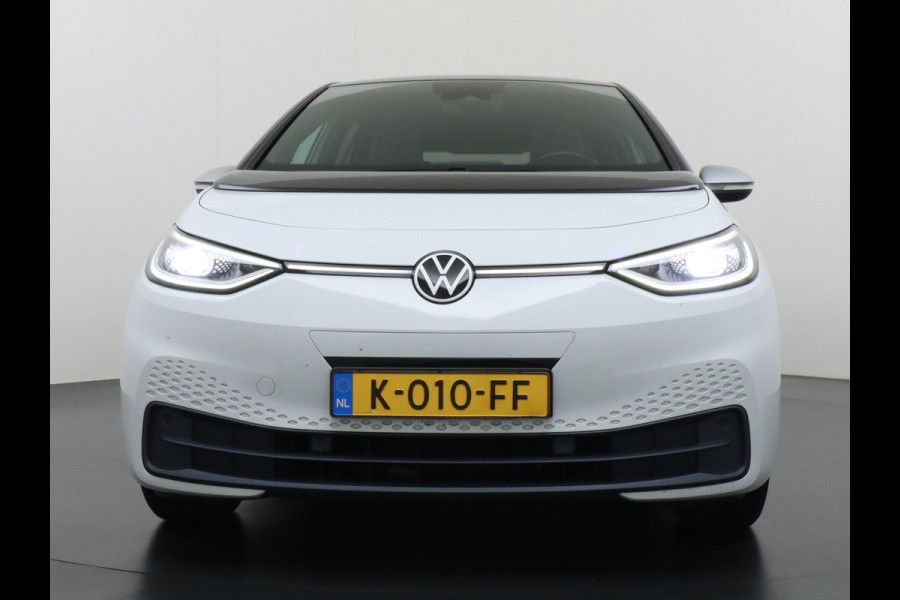 Volkswagen ID.3 58kWh 204PK First Navi Adapt.Cruise Control Pdc Apple Carplay Android Navi Ecc Led Stoel-Stuurverwarming DAB Keyless Advanced Lmv Bluetooth Regensensor Rijstrooksensor Verkeersbord detectie Mirrorlink Grootste accu Garantie op accu t/m 02-12-2028