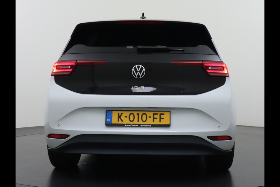 Volkswagen ID.3 58kWh 204PK First Navi Adapt.Cruise Control Pdc Apple Carplay Android Navi Ecc Led Stoel-Stuurverwarming DAB Keyless Advanced Lmv Bluetooth Regensensor Rijstrooksensor Verkeersbord detectie Mirrorlink Grootste accu Garantie op accu t/m 02-12-2028