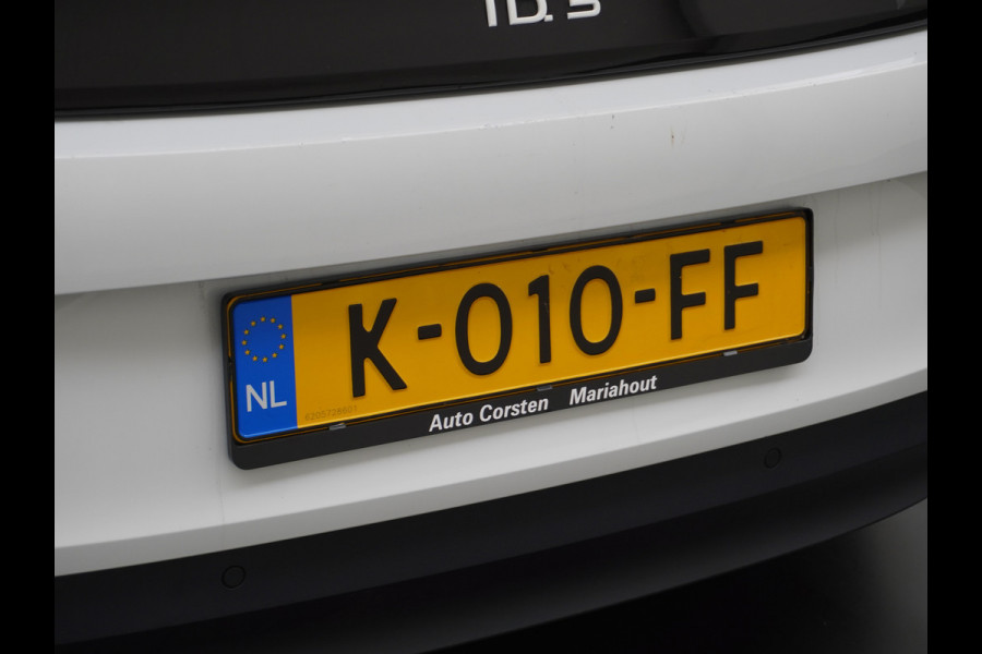 Volkswagen ID.3 58kWh 204PK First Navi Adapt.Cruise Control Pdc Apple Carplay Android Navi Ecc Led Stoel-Stuurverwarming DAB Keyless Advanced Lmv Bluetooth Regensensor Rijstrooksensor Verkeersbord detectie Mirrorlink Grootste accu Garantie op accu t/m 02-12-2028