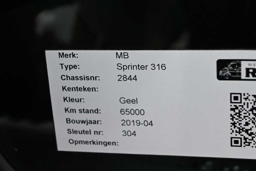 Mercedes-Benz Sprinter 316 CDI L3 Dubbele cabine Open laadbak 3500 kg Trekhaak, Standkachel, MBUX