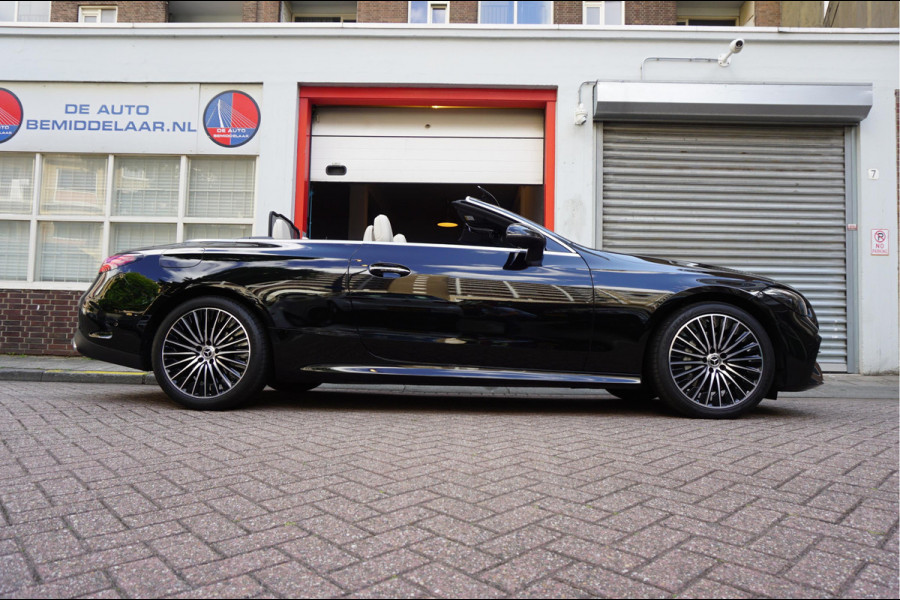 Mercedes-Benz CLE Cabriolet 200 AMG Line | Burmester | Sfeerverlichting | Stoelmassage + ventilatie + verwarming | Nekverwarming | Adaptieve cruise | Lane departure | Apple Carplay | Keyless