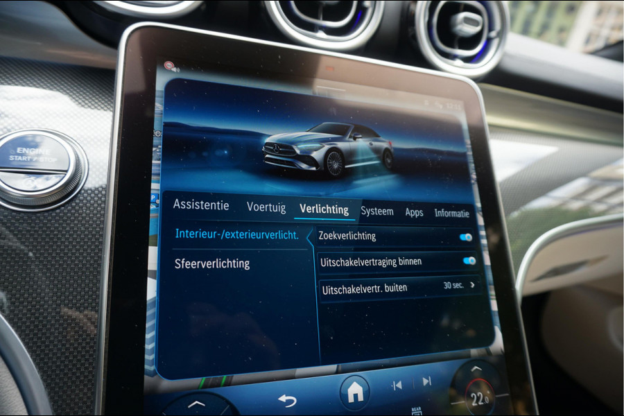 Mercedes-Benz CLE Cabriolet 200 AMG Line | Burmester | Sfeerverlichting | Stoelmassage + ventilatie + verwarming | Nekverwarming | Adaptieve cruise | Lane departure | Apple Carplay | Keyless