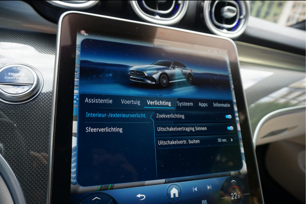 Mercedes-Benz CLE Cabriolet 200 AMG Line | Burmester | Sfeerverlichting | Stoelmassage + ventilatie + verwarming | Nekverwarming | Adaptieve cruise | Lane departure | Apple Carplay | Keyless