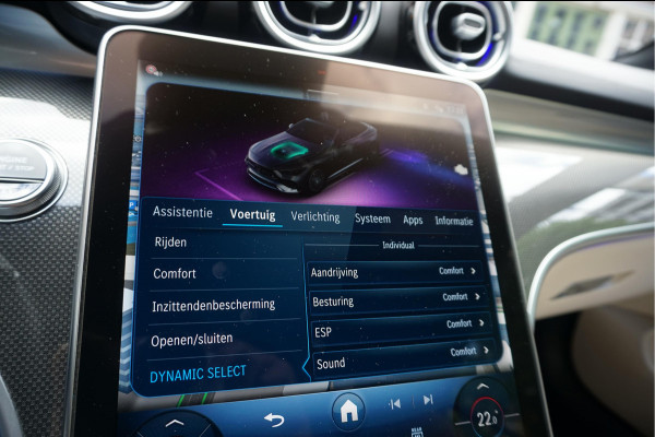 Mercedes-Benz CLE Cabriolet 200 AMG Line | Burmester | Sfeerverlichting | Stoelmassage + ventilatie + verwarming | Nekverwarming | Adaptieve cruise | Lane departure | Apple Carplay | Keyless