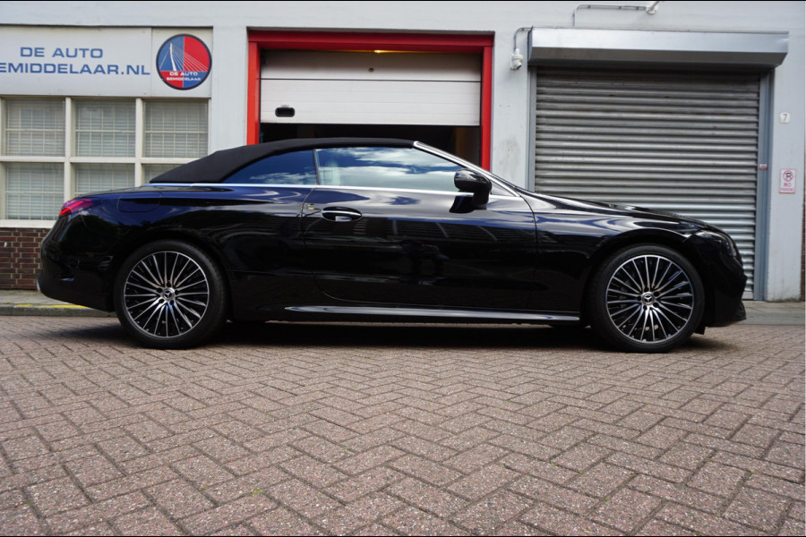 Mercedes-Benz CLE Cabriolet 200 AMG Line | Burmester | Sfeerverlichting | Stoelmassage + ventilatie + verwarming | Nekverwarming | Adaptieve cruise | Lane departure | Apple Carplay | Keyless