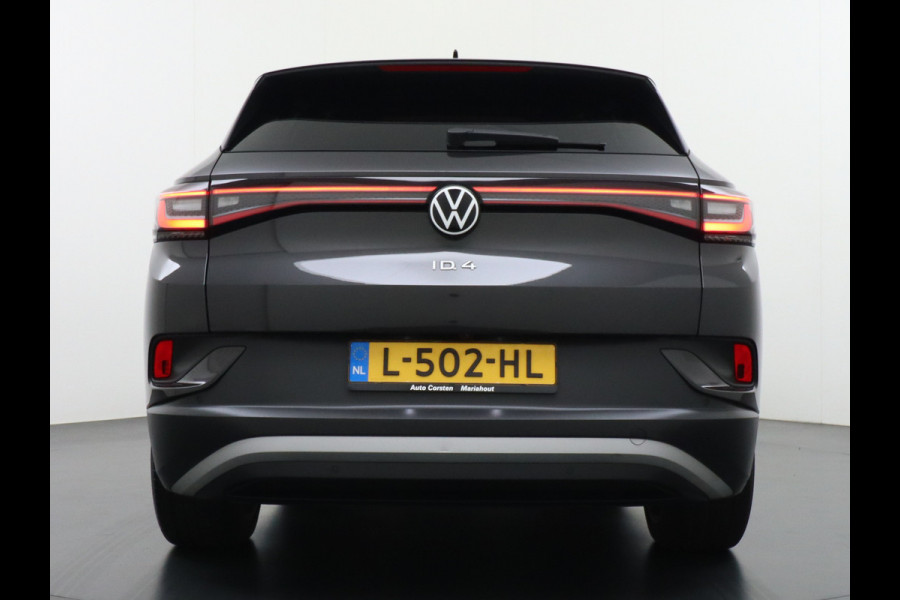 Volkswagen ID.4 1st 77kWh 204PK Trekhaak first Warmtepomp Adap.Cruise Apple Carplay/Android Auto Navi Ecc Pdc Head-Up Display DAB Keyless Matrix Stoelverwarming Rijstrooksensor Geluidsisolerend glas Connected services Draadloze telefoonlader Verkeersbord detectie Origineel Nederlandse Auto €48.913,- Nieuwprijs