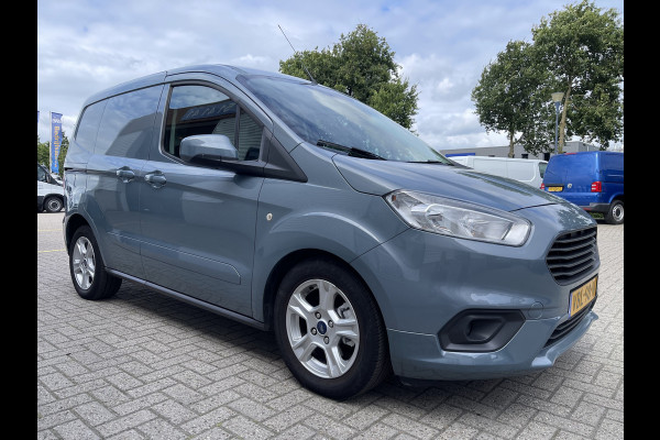 Ford Transit Courier 1.5 TDCI Limited / euro 6 diesel / bpm vrij / vaste prijs rijklaar € 8950 ex btw / airco / cruise / navigatie / grijs blauw metallic / parkeersensoren achter !