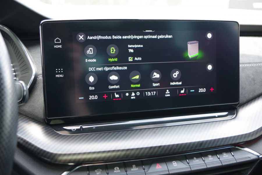 Škoda Octavia Combi 1.4 TSI RS iV 245 PK PHEV BNS, Panoramadak, Leder-Alcantara, Memory, Carplay, Head-Up