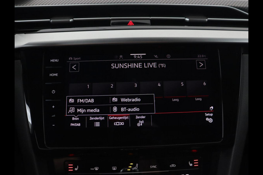 Volkswagen Arteon 1.4 TSI eHybrid R-Line | Panoramadak | Leder | Head-Up | Stoelverwarming | 360 Camera | Matrix LED | Massage | Park Assist | Sportstoelen | Keyless | Achterbankverwarming | Carplay | PHEV