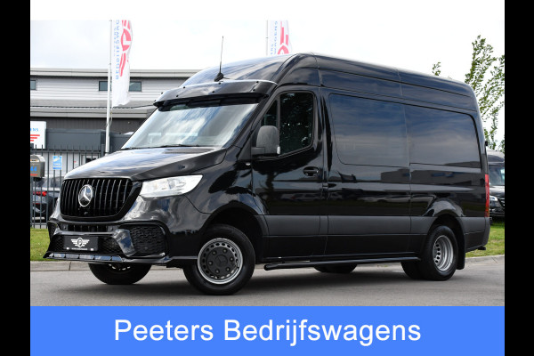 Mercedes-Benz Sprinter 519 V6 3.0 CDI DC L2H2 Black Edition Luchtvering, 360 Camera, 3500kg Trekhaak, Dubbel Cabine, 190PK, 10,5'' Mbux, NAVI, Automaat, UNIEK!