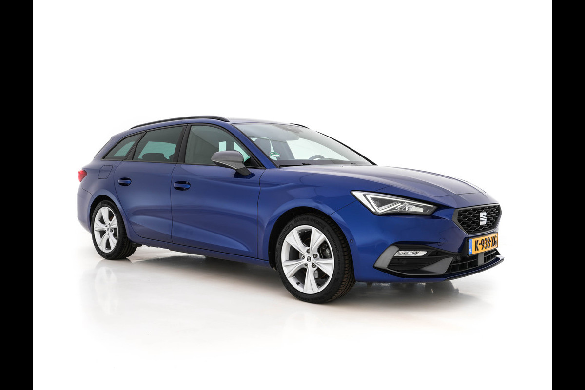 Seat Leon Sportstourer 1.5 eTSI FR Launch Edition Aut. *FULL-LED | DIGI-COCKPIT | NAVI-FULLMAP | LEATHER-MICROFIBRE | CARPLAY | KEYLESS | SHIFT-PADDLES | SPORT-SEATS | HEATED-SEATS | AMBIENT-LIGHT | CAMERA | ECC | PDC | CRUISE | TOWBAR | 17'