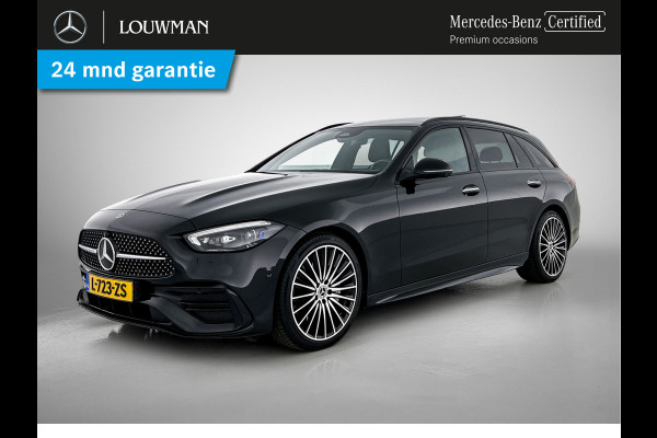 Mercedes-Benz C-Klasse Estate 200 Launch Edition AMG Line | Panoramadak | Multispaaks lichtmetalen velgen | Elct. bed voorstoelen met memory | Navigatie | Parking support | Inclusief 24 maanden MB Certified garantie voor Europa.