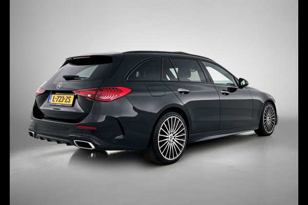 Mercedes-Benz C-Klasse Estate 200 Launch Edition AMG Line | Panoramadak | Multispaaks lichtmetalen velgen | Elct. bed voorstoelen met memory | Navigatie | Parking support | Inclusief 24 maanden MB Certified garantie voor Europa.