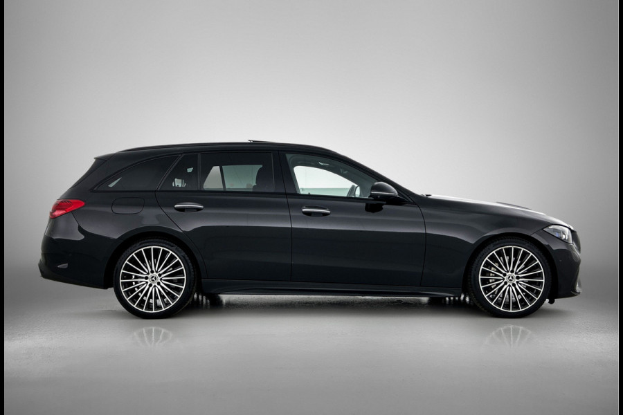 Mercedes-Benz C-Klasse Estate 200 Launch Edition AMG Line | Panoramadak | Multispaaks lichtmetalen velgen | Elct. bed voorstoelen met memory | Navigatie | Parking support | Inclusief 24 maanden MB Certified garantie voor Europa.