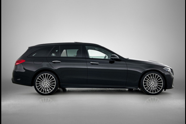 Mercedes-Benz C-Klasse Estate 200 Launch Edition AMG Line | Panoramadak | Multispaaks lichtmetalen velgen | Elct. bed voorstoelen met memory | Navigatie | Parking support | Inclusief 24 maanden MB Certified garantie voor Europa.
