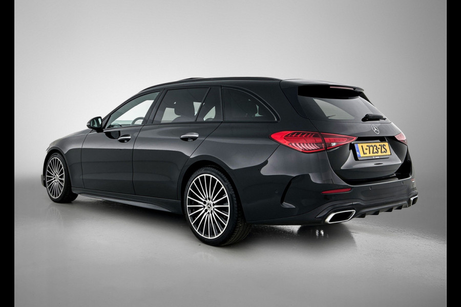 Mercedes-Benz C-Klasse Estate 200 Launch Edition AMG Line | Panoramadak | Multispaaks lichtmetalen velgen | Elct. bed voorstoelen met memory | Navigatie | Parking support | Inclusief 24 maanden MB Certified garantie voor Europa.