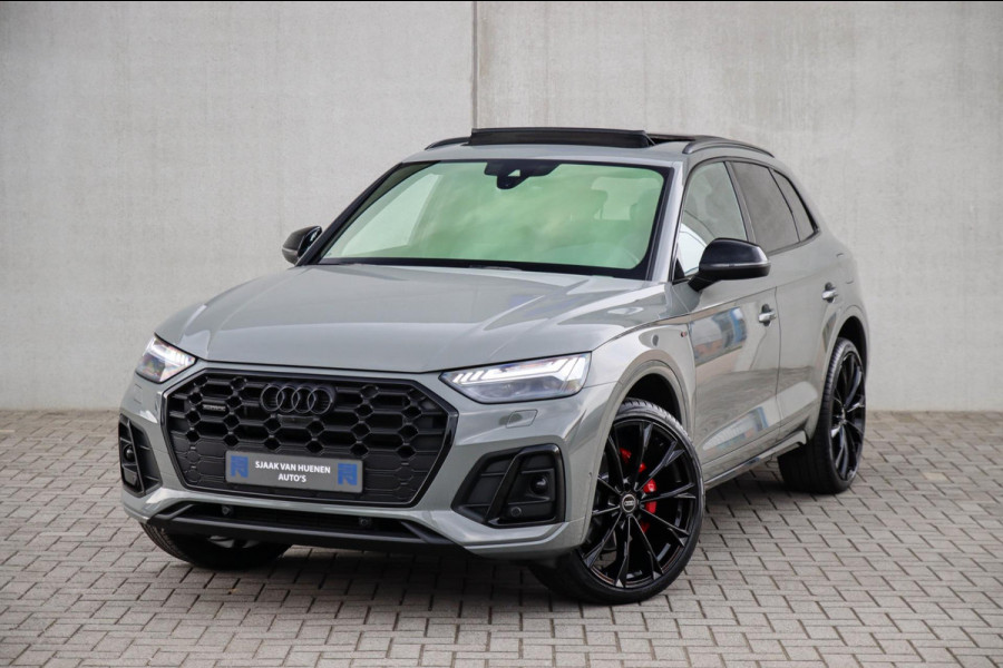 Audi Q5 50 TFSI e Quattro Competition S Edition S-Line 299pk Automaat! 1e|DLR|Panoramadak|Virtual Cockpit|Kuipstoelen|OLED|360|B&O
