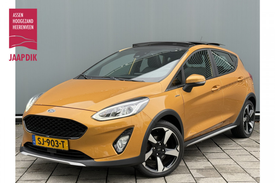 Ford Fiesta BWJ 2018 | 1.0T 100PK Active First Ed | PANO | CLIMA | NAVI | SPORTSTOELEN | CRUISE | TREKHAAK | PDC |