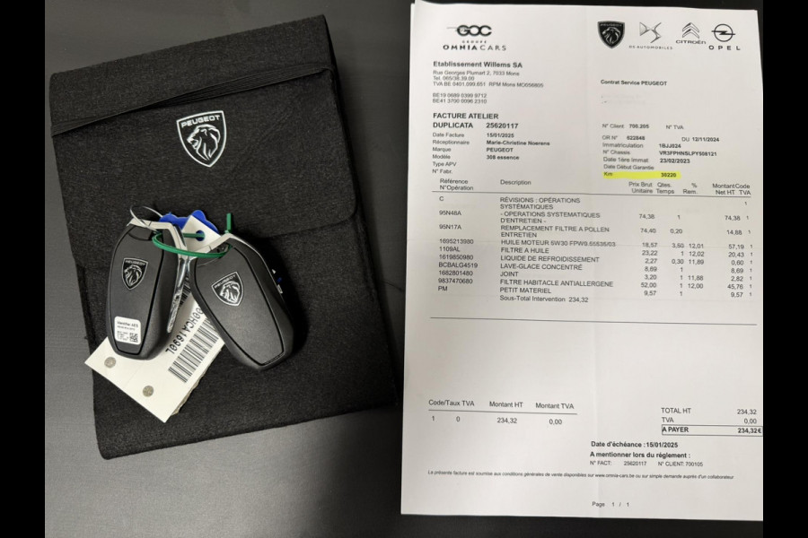 Peugeot 308 1.2 PureTech Allure Adaptive cruise Climate control Stoelverwarming AppleCarplay / Android Auto Navigatie