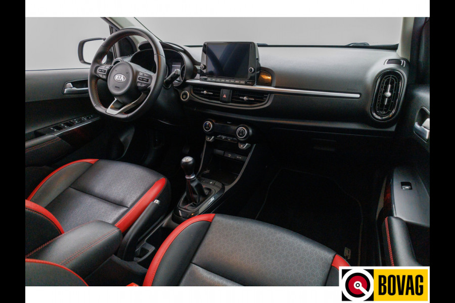 Kia Picanto 1.0 DPi GT-Line Leer | Navigatie | Cruise-control | Keyless entry en start Camera, Privacy glas, Led, Parkeersensoren achter, Aplle carplay/Android auto