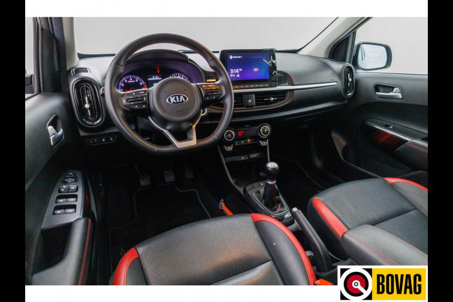 Kia Picanto 1.0 DPi GT-Line Leer | Navigatie | Cruise-control | Keyless entry en start Camera, Privacy glas, Led, Parkeersensoren achter, Aplle carplay/Android auto