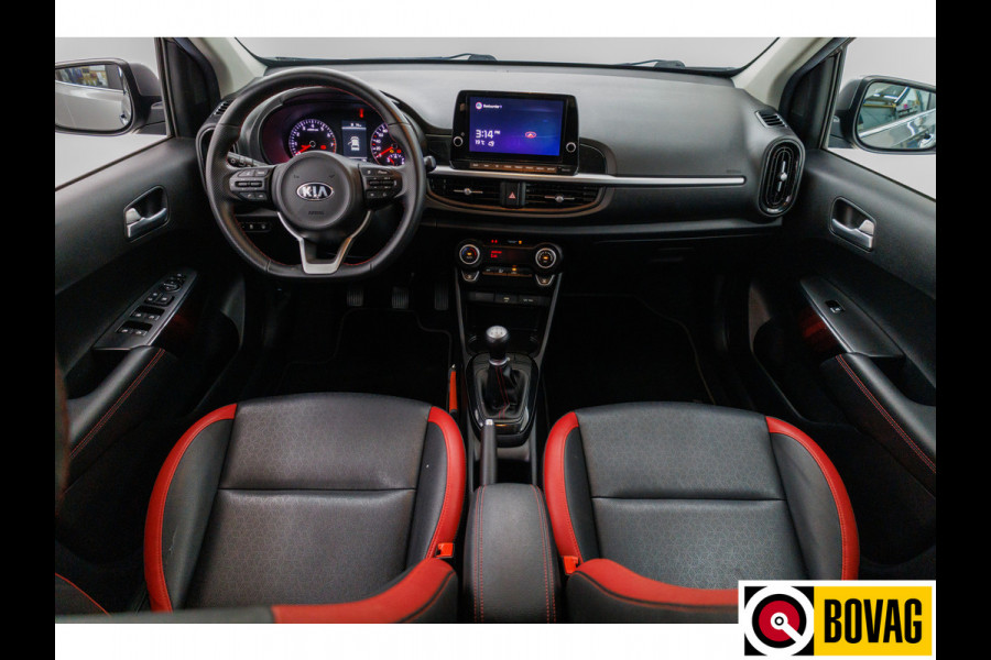Kia Picanto 1.0 DPi GT-Line Leer | Navigatie | Cruise-control | Keyless entry en start Camera, Privacy glas, Led, Parkeersensoren achter, Aplle carplay/Android auto