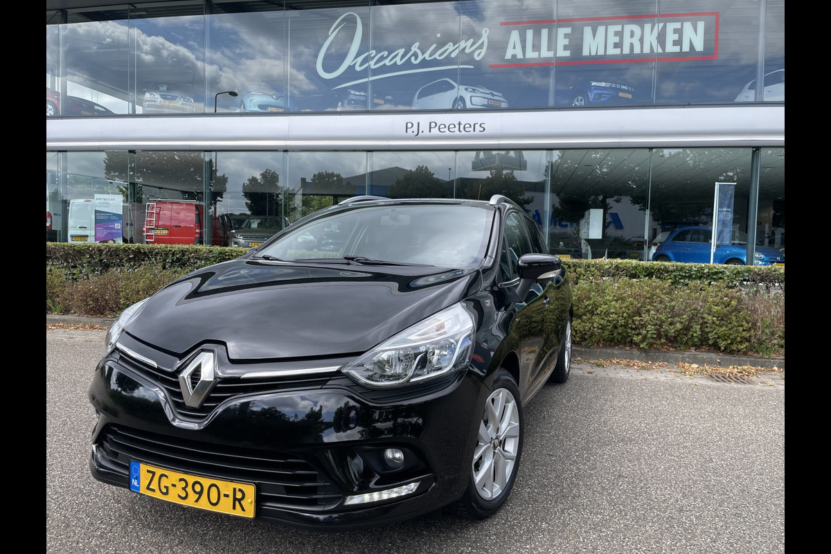 Renault Clio Estate 0.9 TCe Limited Airco - Cruise control - Parkeersensoren achter - Navigatie full map - Mistlampen voor - Lederen stuurwiel - Dakrails