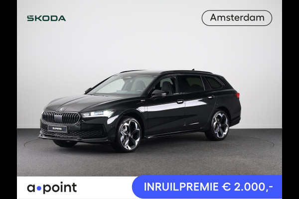 Škoda Superb Combi Sportline Business PHEV 1.5 TSI 204 pk 6 versn. DSG | Travel assist plus | Panoramadak | Canton | 19 inch lichtmetalen velgen