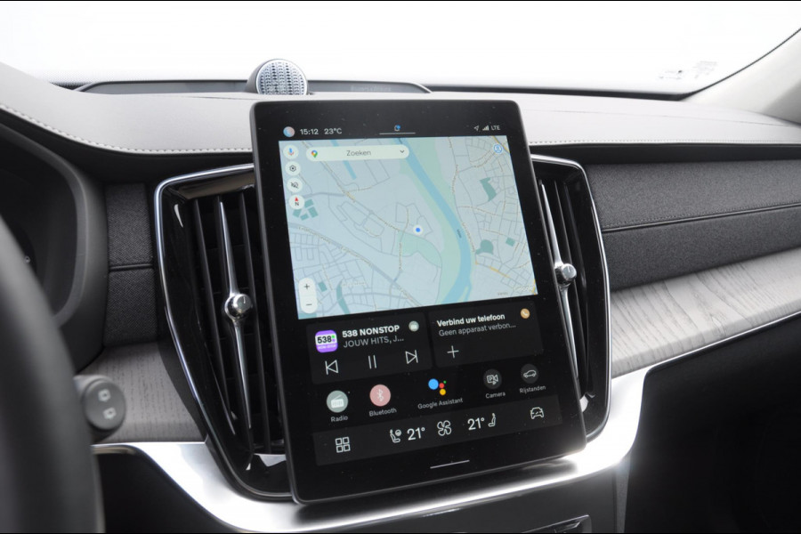 Volvo XC90 T8 455PK Automaat Plug-in hybrid AWD Ultra Dark / Luchtvering / Bowers & Wilkens / Extra getint glas / Nappa leder met Ventilatie / Gelamineerde zijruiten rondom