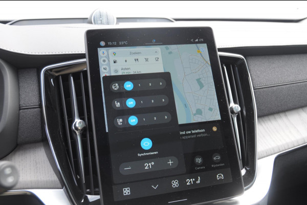 Volvo XC90 T8 455PK Automaat Plug-in hybrid AWD Ultra Dark / Luchtvering / Bowers & Wilkens / Extra getint glas / Nappa leder met Ventilatie / Gelamineerde zijruiten rondom