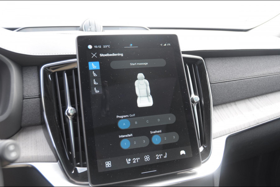 Volvo XC90 T8 455PK Automaat Plug-in hybrid AWD Ultra Dark / Luchtvering / Bowers & Wilkens / Extra getint glas / Nappa leder met Ventilatie / Gelamineerde zijruiten rondom
