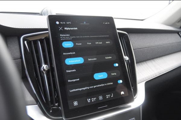Volvo XC90 T8 455PK Automaat Plug-in hybrid AWD Ultra Dark / Luchtvering / Bowers & Wilkens / Extra getint glas / Nappa leder met Ventilatie / Gelamineerde zijruiten rondom