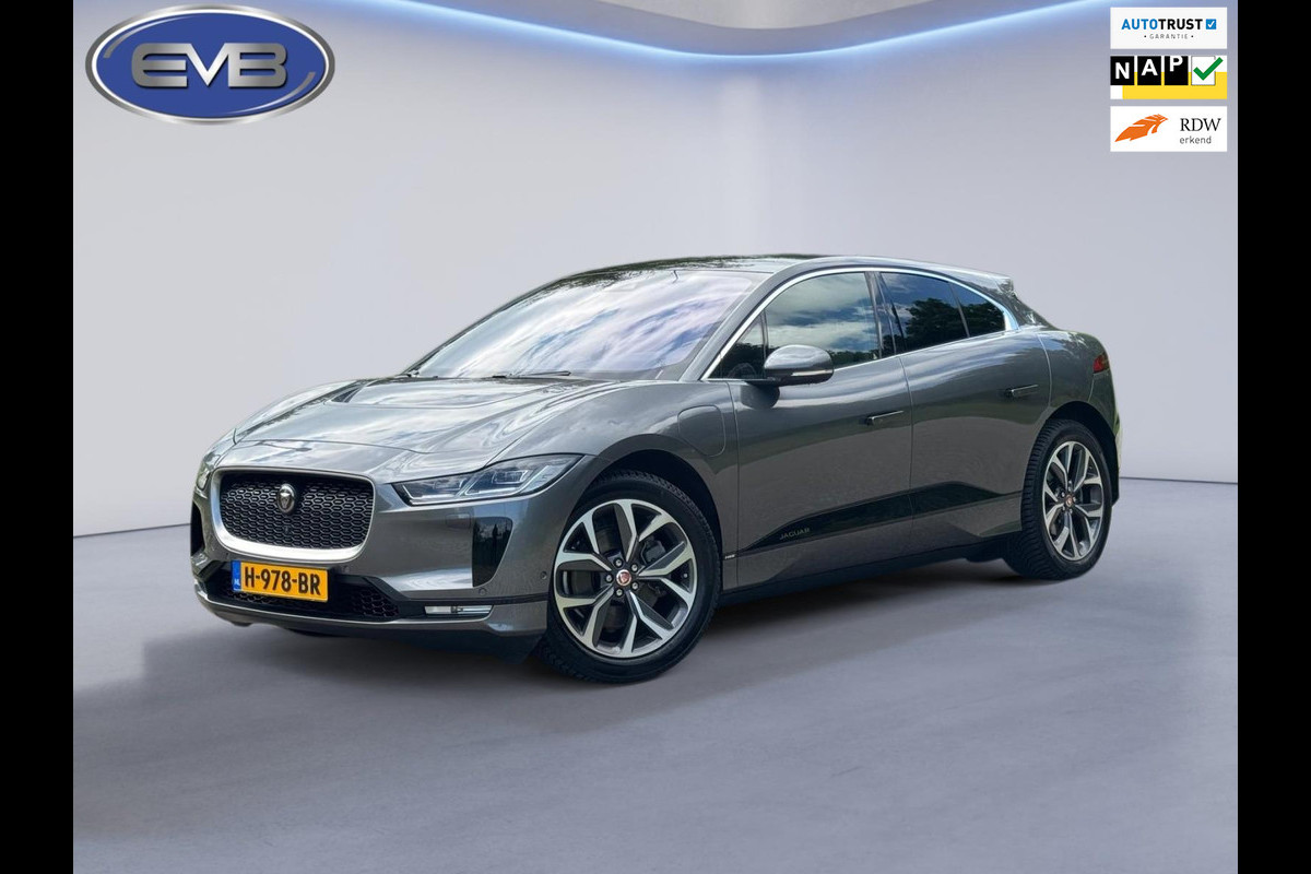 Jaguar I-PACE EV400 HSE 90 kWh 400 pk, panoramadak, luchtvering,vol opties, 61000 km, dealer onderhouden, NL auto met nap