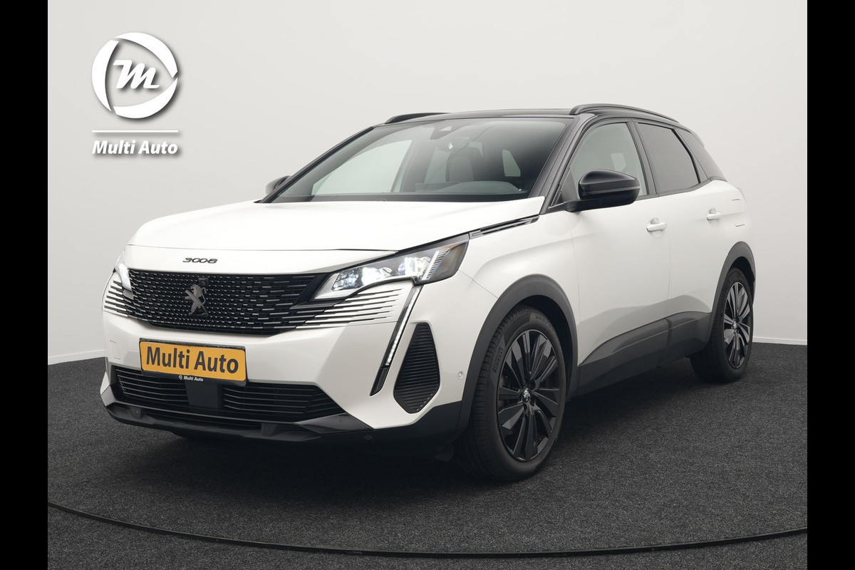 Peugeot 3008 225 GT Plug In Hybrid 225pk PHEV | Panodak | Adaptive Cruise | 360 Camera | Alcantara Sportstoelen Massage & Ventilatie | Navigatie | Apple Carplay | Blis | Keyless | Virtual | DAB | Park Assist | Sfeerverlichting |