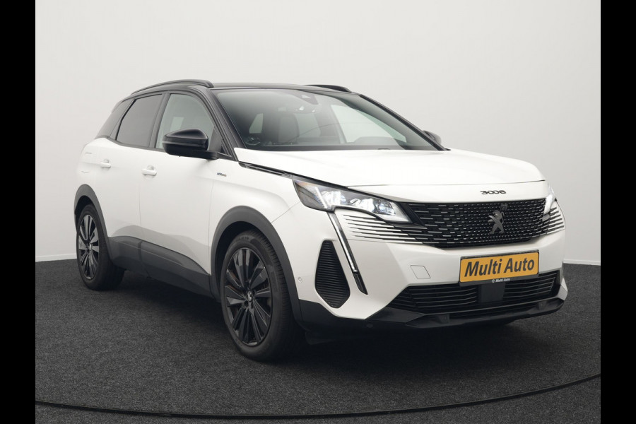 Peugeot 3008 225 GT Plug In Hybrid 225pk PHEV | Panodak | Adaptive Cruise | 360 Camera | Alcantara Sportstoelen Massage & Ventilatie | Navigatie | Apple Carplay | Blis | Keyless | Virtual | DAB | Park Assist | Sfeerverlichting |