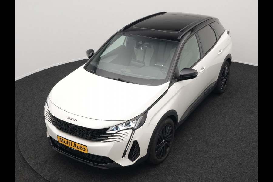 Peugeot 3008 225 GT Plug In Hybrid 225pk PHEV | Panodak | Adaptive Cruise | 360 Camera | Alcantara Sportstoelen Massage & Ventilatie | Navigatie | Apple Carplay | Blis | Keyless | Virtual | DAB | Park Assist | Sfeerverlichting |