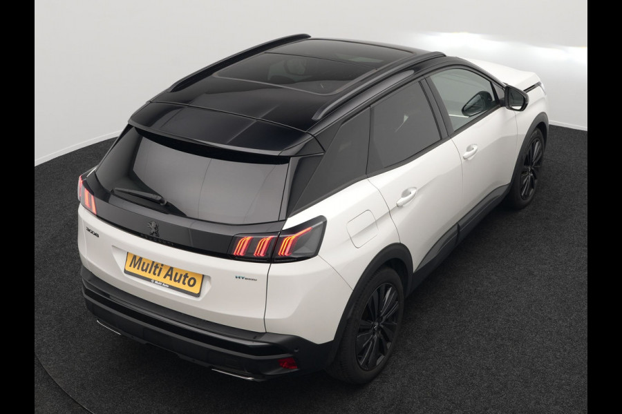 Peugeot 3008 225 GT Plug In Hybrid 225pk PHEV | Panodak | Adaptive Cruise | 360 Camera | Alcantara Sportstoelen Massage & Ventilatie | Navigatie | Apple Carplay | Blis | Keyless | Virtual | DAB | Park Assist | Sfeerverlichting |