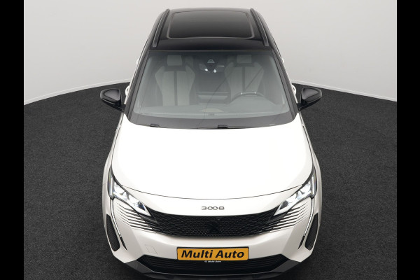 Peugeot 3008 225 GT Plug In Hybrid 225pk PHEV | Panodak | Adaptive Cruise | 360 Camera | Alcantara Sportstoelen Massage & Ventilatie | Navigatie | Apple Carplay | Blis | Keyless | Virtual | DAB | Park Assist | Sfeerverlichting |