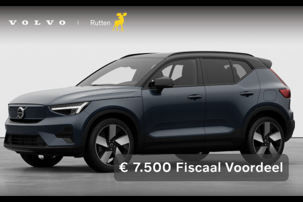 Volvo EX40 252PK Automaat Single Ext. Range Plus / Lounge Pakket / Extra getint glas / 360 Camera / 20'' velgen / Panoramadak / Zwart dak