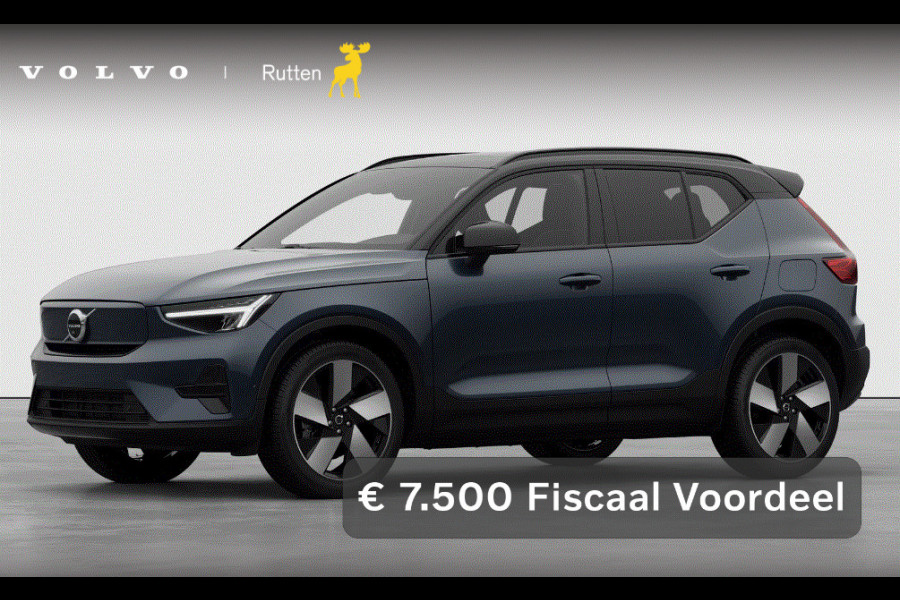 Volvo EX40 252PK Single Motor Extended Range 82 kWh Plus / Lounge Pakket / Extra getint glas / 360 Camera / 20'' velgen / Panoramadak / Zwart dak