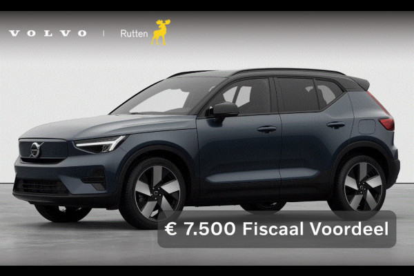 Volvo EX40 252PK Single Motor Extended Range 82 kWh Plus / Lounge Pakket / Extra getint glas / 360 Camera / 20'' velgen / Panoramadak / Zwart dak