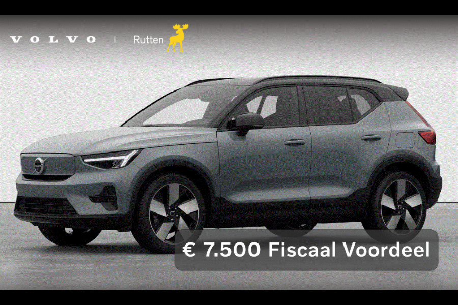 Volvo EX40 252PK Single Motor Extended Range 82 kWh Plus / Lounge pakket / Extra getint glas / Panoramadak / 360 camera / 20'' velgen / Zwart dak
