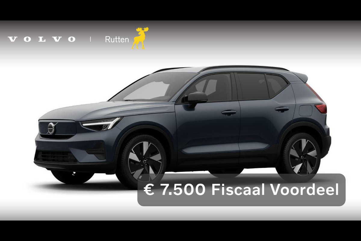 Volvo EX40 252PK Single Ext. Range Business Edition 82 kWh / Navigatie / Camera / Adaptive Cruise control / Stuur & Stoelverwarming / Harman Kardon / Getinte Ramen / 19" LM Velgen