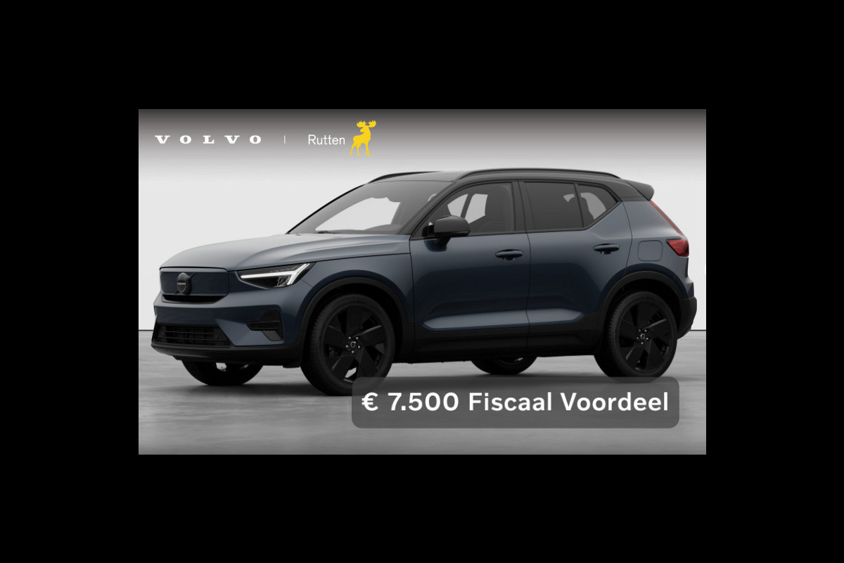 Volvo EX40 Single Motor Extended Range Plus Black Ed. 82 kWh Panoramadak / Apple Carplay / Android Auto / Harman kardon audio / Adaptive cruise control / Pilot assist / Lichtmetalen velgen / Volvo EX40 Single Motor Extended Range Plus Black Ed. 82 kWh Panoramadak / Apple Carplay / Android Auto / Harman kardon audio / Adaptive cruise control / Pilot assist / Lichtmetalen velgen /