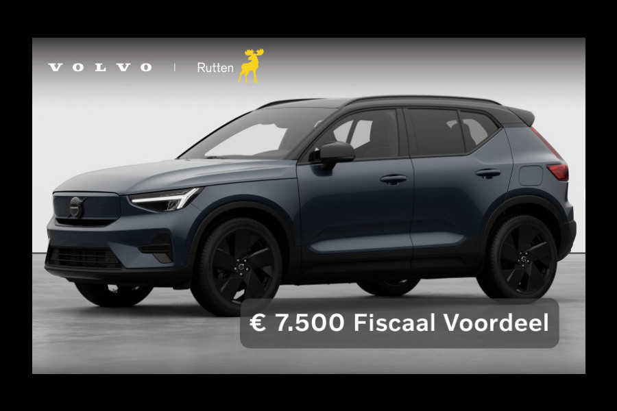 Volvo EX40 Single Motor Extended Range Plus Black Ed. 82 kWh Panoramadak / Apple Carplay / Android Auto / Harman kardon audio / Adaptive cruise control / Pilot assist / Lichtmetalen velgen /