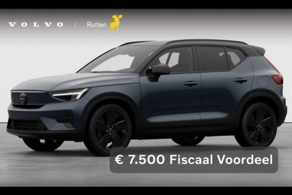 Volvo EX40 Single Motor Extended Range Plus Black Ed. 82 kWh Panoramadak / Apple Carplay / Android Auto / Harman kardon audio / Adaptive cruise control / Pilot assist / Lichtmetalen velgen /