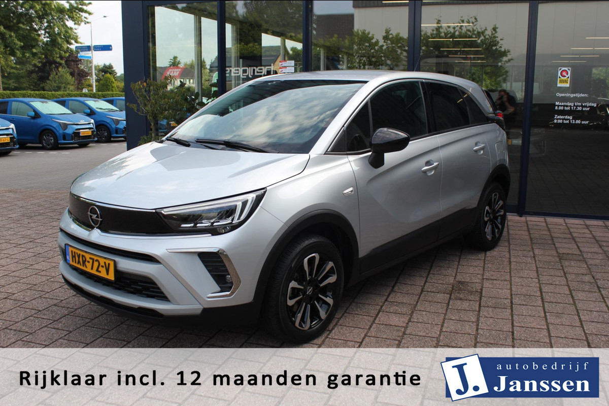 Opel Crossland 1.2 Turbo Elegance | Prijs rijklaar incl. 12 mnd garantie | Navi Clima Stoel,-Stuurverwarming
